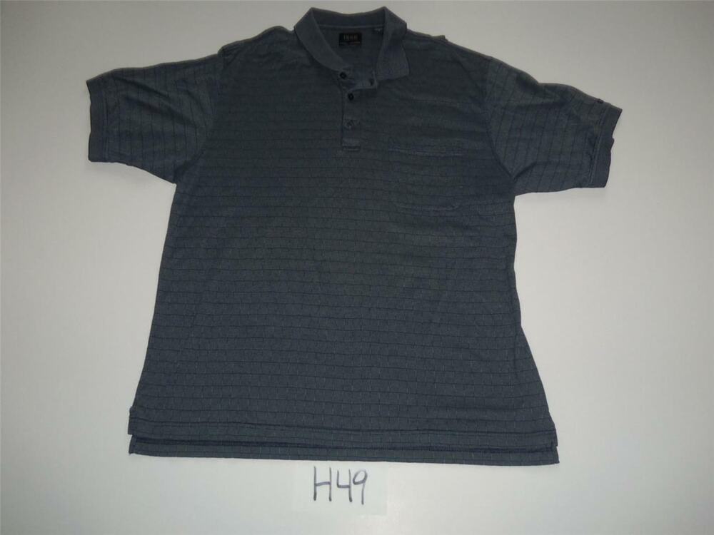 Izod Polo Shirt Size Large Double Mercerized Mens -0413H49
